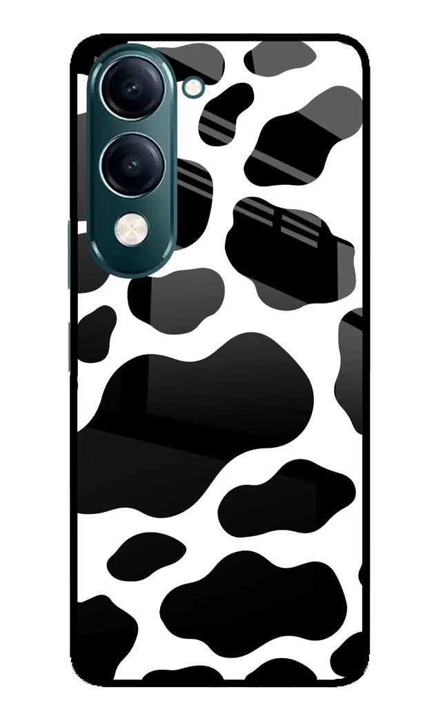 Cow Spots iQOO Z10 Lite 5G Glass Case Back Cover by Casekaro