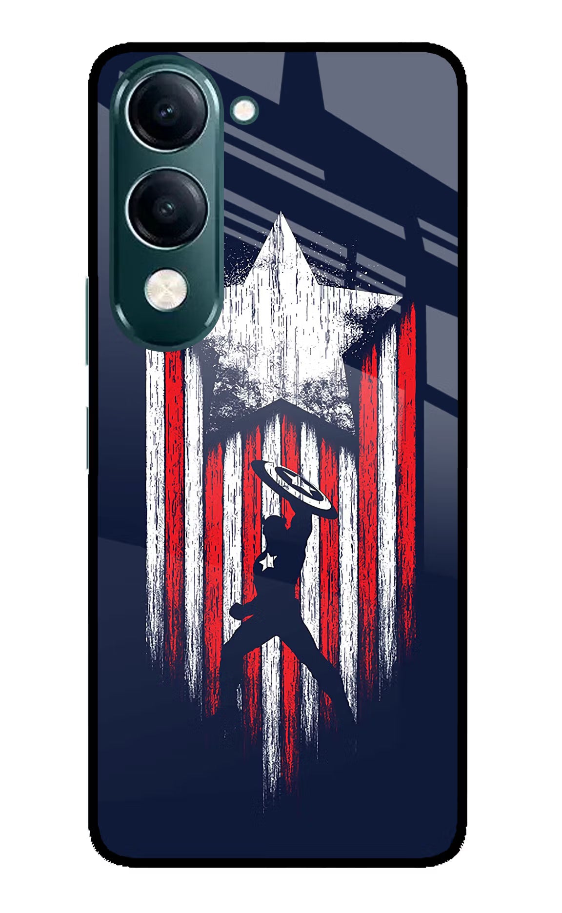 Captain America Marvel Art iQOO Z10 Lite 5G Glass Case