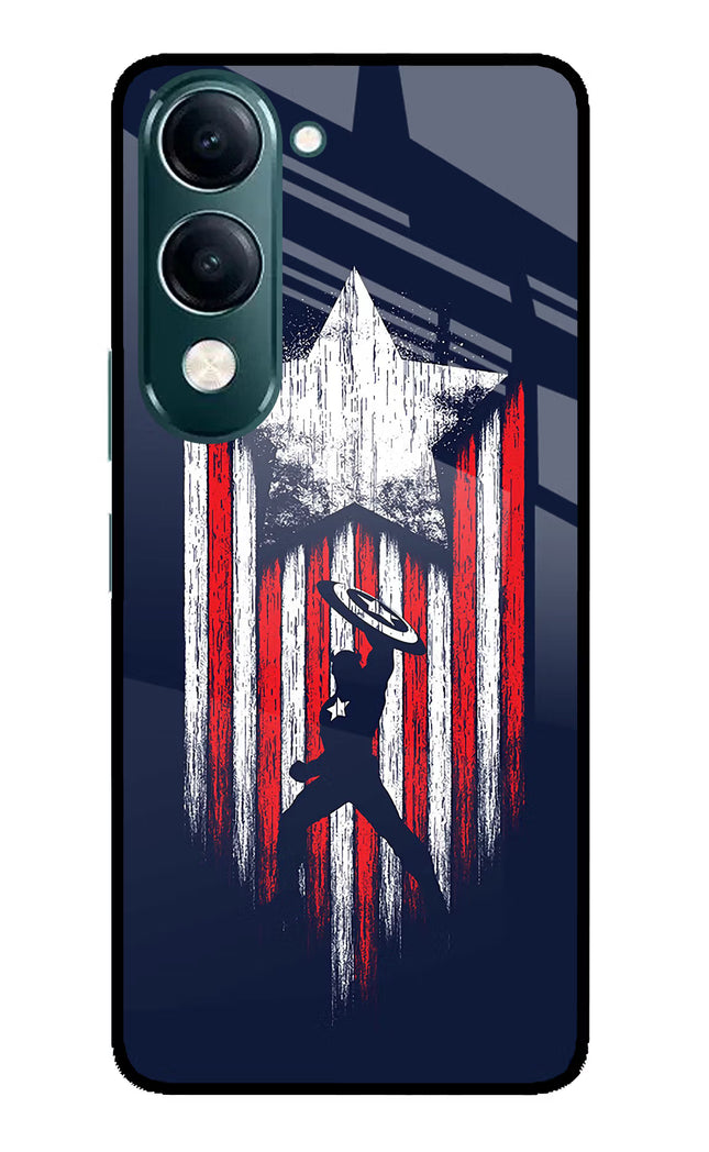 Captain America Marvel Art iQOO Z10 Lite 5G Glass Case Back Cover by Casekaro