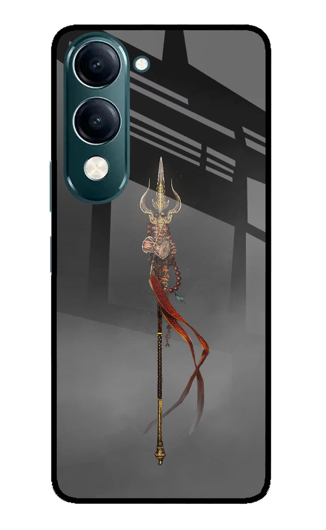 Shiv Trishul iQOO Z10 Lite 5G Glass Case Back Cover by Casekaro