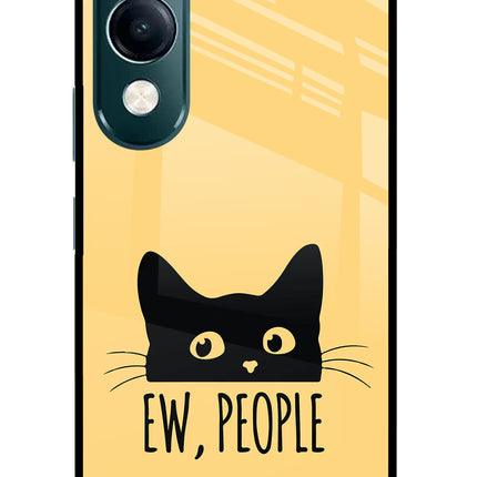 Ew People Catitude iQOO Z10 Lite 5G Glass Case Back Cover by Casekaro