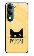 Ew People Catitude iQOO Z10 Lite 5G Glass Case Back Cover by Casekaro