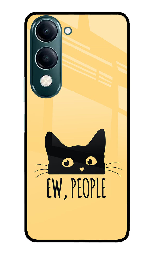 Ew People Catitude iQOO Z10 Lite 5G Glass Case Back Cover by Casekaro