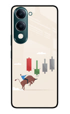 Bull Trading Momentum iQOO Z10 Lite 5G Glass Case Back Cover by Casekaro