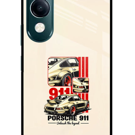 Classic Porsche 911 iQOO Z10 Lite 5G Glass Case Back Cover by Casekaro