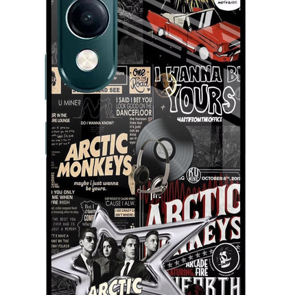 Arctic Monkeys iQOO Z10 Lite 5G Glass Case Back Cover by Casekaro