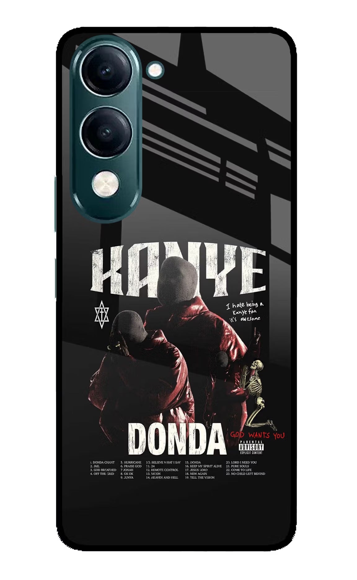 Donda Kanye West iQOO Z10 Lite 5G Glass Case
