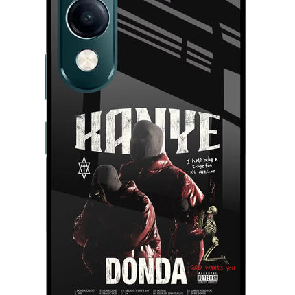 Donda Kanye West iQOO Z10 Lite 5G Glass Case Back Cover by Casekaro