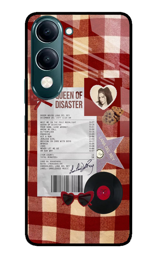 Queen of Disaster iQOO Z10 Lite 5G Glass Case Back Cover by Casekaro