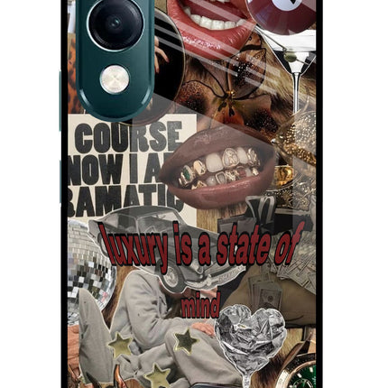 Luxury iQOO Z10 Lite 5G Glass Case Back Cover by Casekaro