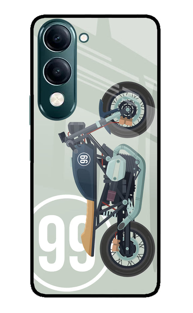 Classic Cafe Racer 99 iQOO Z10 Lite 5G Glass Case Back Cover by Casekaro