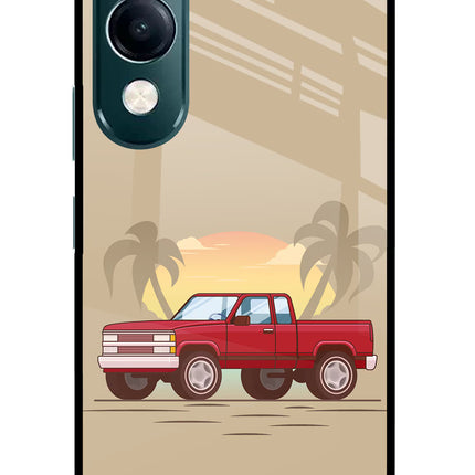 Desert Classic Drive iQOO Z10 Lite 5G Glass Case Back Cover by Casekaro