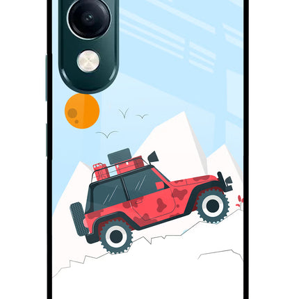 Mountain Trail Beast iQOO Z10 Lite 5G Glass Case Back Cover by Casekaro