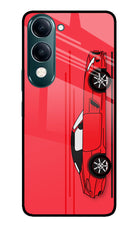 Red Velocity iQOO Z10 Lite 5G Glass Case Back Cover by Casekaro