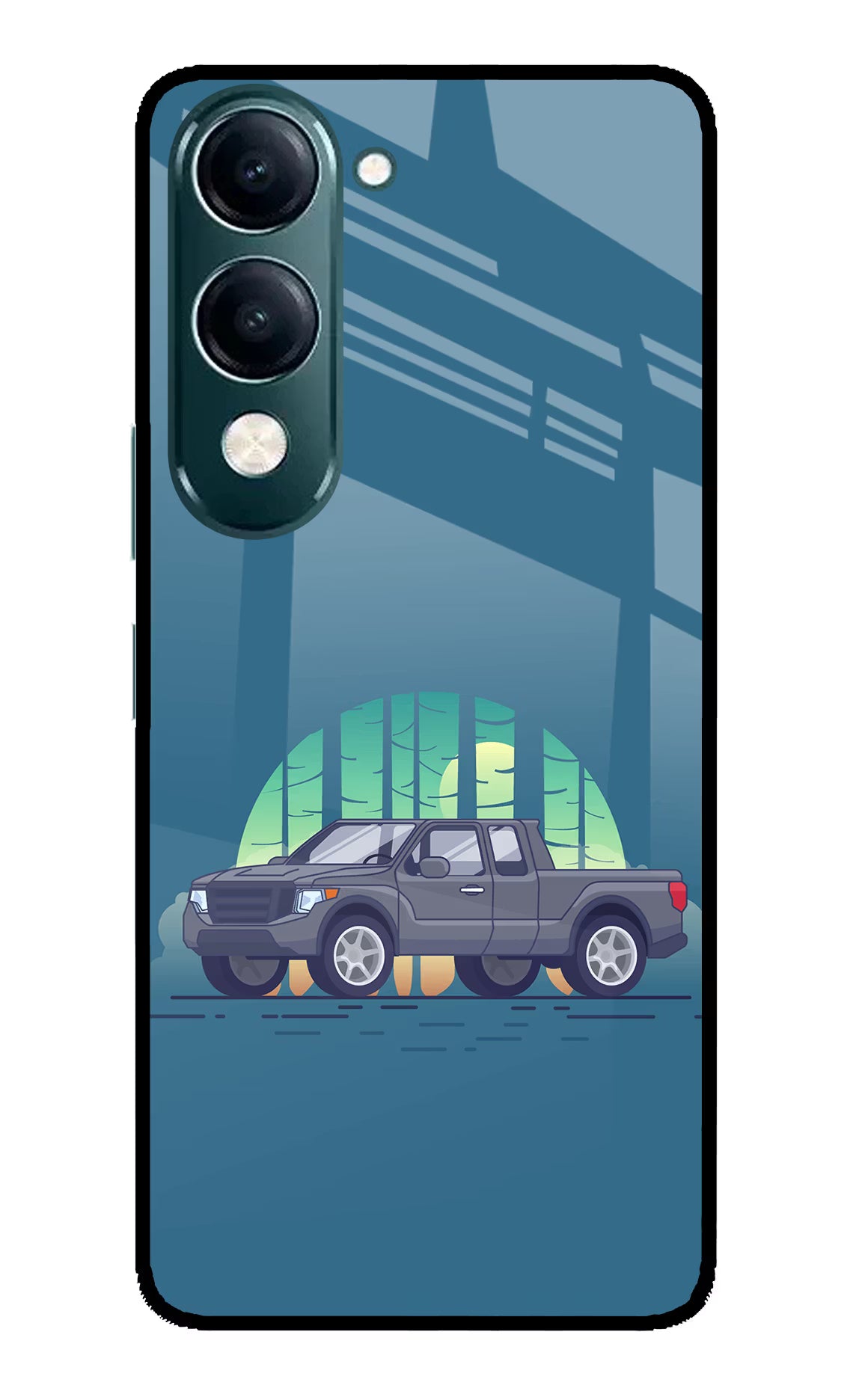 Retro Garage Vibe iQOO Z10 Lite 5G Glass Case