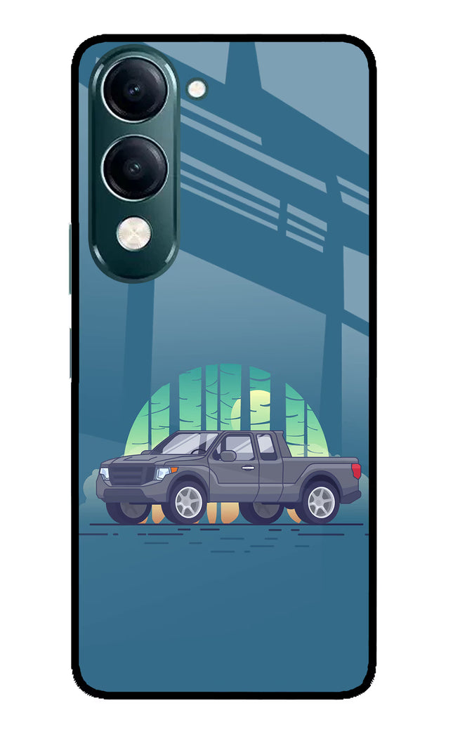 Retro Garage Vibe iQOO Z10 Lite 5G Glass Case Back Cover by Casekaro