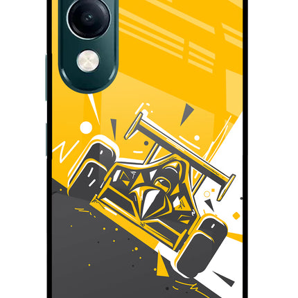Track King iQOO Z10 Lite 5G Glass Case Back Cover by Casekaro