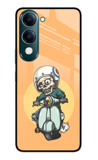 Undead Biker iQOO Z10 Lite 5G Glass Case Back Cover by Casekaro