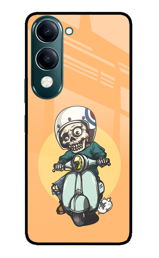 Undead Biker iQOO Z10 Lite 5G Glass Case Back Cover by Casekaro