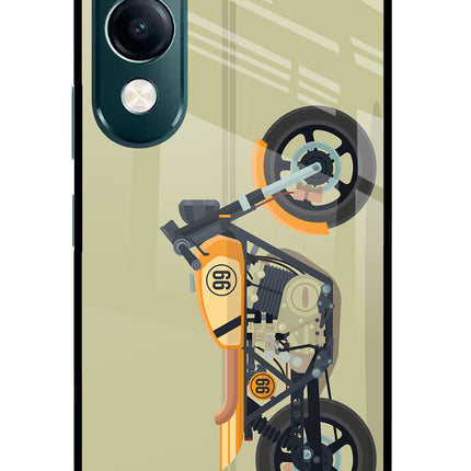Vertical Speedster iQOO Z10 Lite 5G Glass Case Back Cover by Casekaro