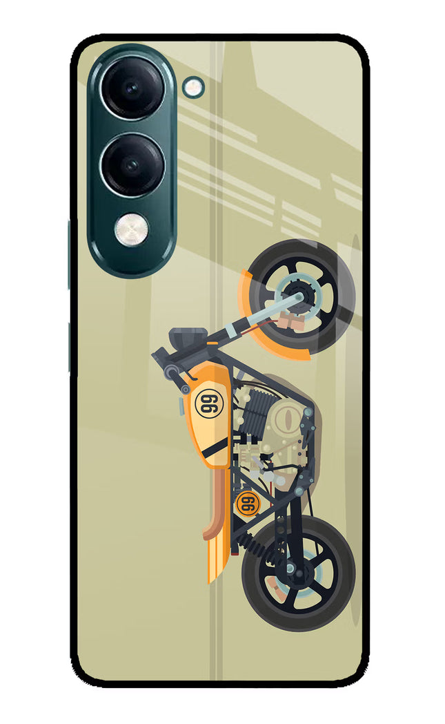 Vertical Speedster iQOO Z10 Lite 5G Glass Case Back Cover by Casekaro