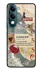 Cancer Zodiac iQOO Z10 Lite 5G Glass Case Back Cover by Casekaro