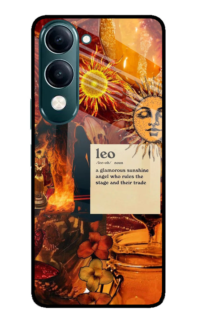 Leo Zodiac iQOO Z10 Lite 5G Glass Case Back Cover by Casekaro