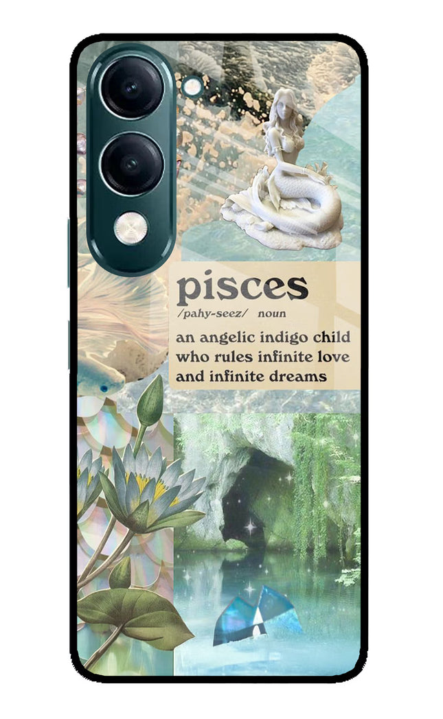 Pisces Zodiac iQOO Z10 Lite 5G Glass Case Back Cover by Casekaro