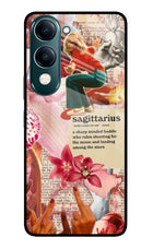 Sagittarius Zodiac iQOO Z10 Lite 5G Glass Case Back Cover by Casekaro