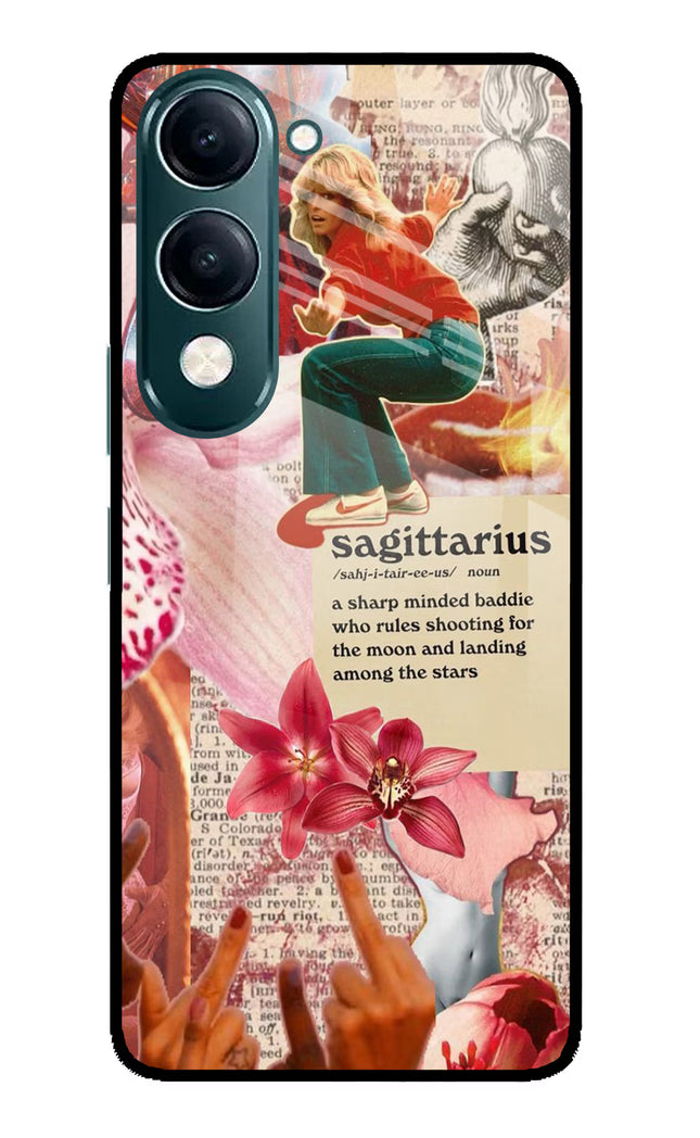 Sagittarius Zodiac iQOO Z10 Lite 5G Glass Case Back Cover by Casekaro