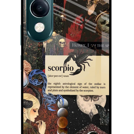 Scorpio Zodiac iQOO Z10 Lite 5G Glass Case Back Cover by Casekaro
