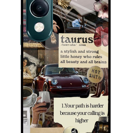 Taurus Zodiac iQOO Z10 Lite 5G Glass Case Back Cover by Casekaro