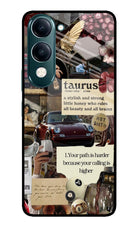 Taurus Zodiac iQOO Z10 Lite 5G Glass Case Back Cover by Casekaro