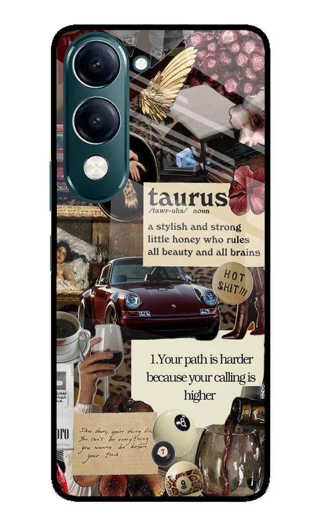 Taurus Zodiac iQOO Z10 Lite 5G Glass Case Back Cover by Casekaro