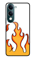 Fired Up – White iQOO Z10 Lite 5G Glass Case Back Cover by Casekaro