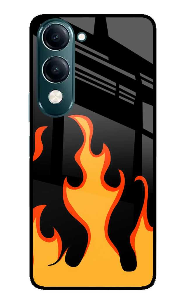 Fired Up – Black iQOO Z10 Lite 5G Glass Case Back Cover by Casekaro