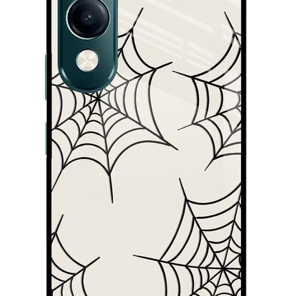 Spider Web iQOO Z10 Lite 5G Glass Case Back Cover by Casekaro