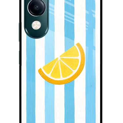Summer Lemon iQOO Z10 Lite 5G Glass Case Back Cover by Casekaro