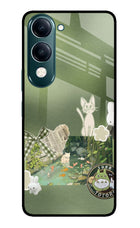 Aesthetic anime iQOO Z10 Lite 5G Glass Case Back Cover by Casekaro