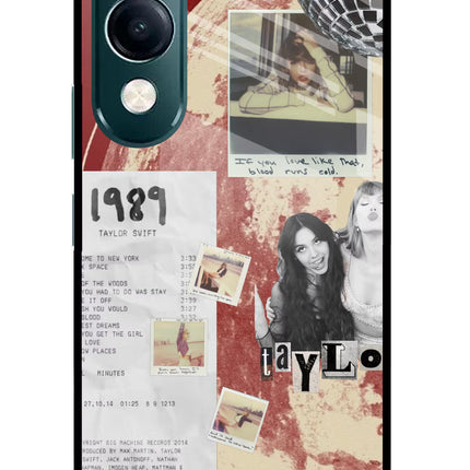 Taylor Swift iQOO Z10 Lite 5G Glass Case Back Cover by Casekaro