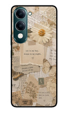 Vintage case iQOO Z10 Lite 5G Glass Case Back Cover by Casekaro