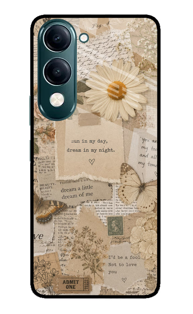 Vintage case iQOO Z10 Lite 5G Glass Case Back Cover by Casekaro
