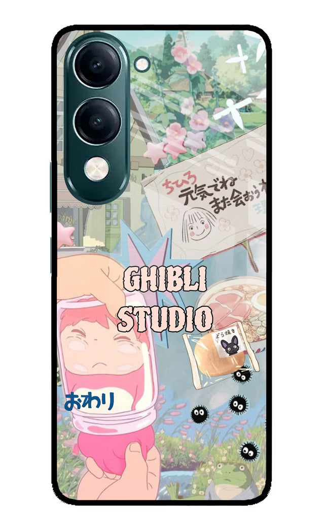 Studio Ghibli iQOO Z10 Lite 5G Glass Case Back Cover by Casekaro