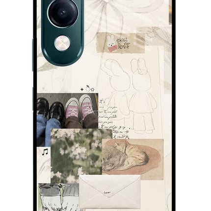 Soft Aesthetic iQOO Z10 Lite 5G Glass Case Back Cover by Casekaro