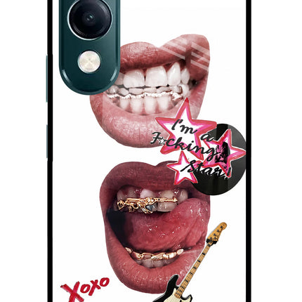 Rockstar iQOO Z10 Lite 5G Glass Case Back Cover by Casekaro
