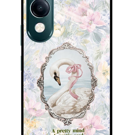 Pretty Mind Pretty Soul iQOO Z10 Lite 5G Glass Case Back Cover by Casekaro