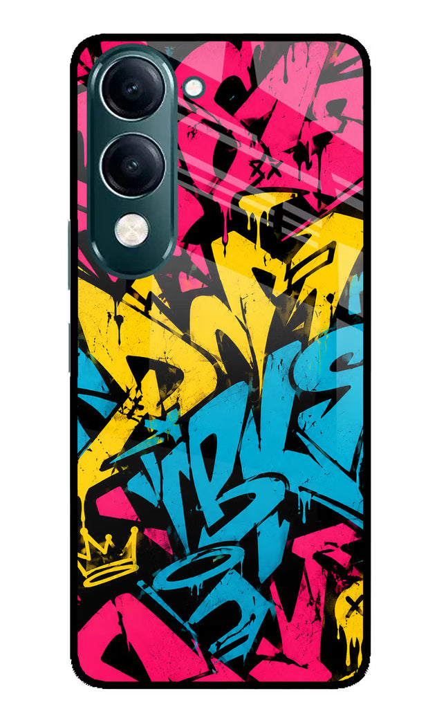Graffiti Vibe iQOO Z10 Lite 5G Glass Case Back Cover by Casekaro