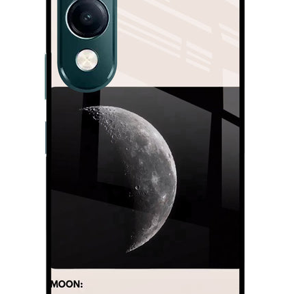 Moon Phase iQOO Z10 Lite 5G Glass Case Back Cover by Casekaro