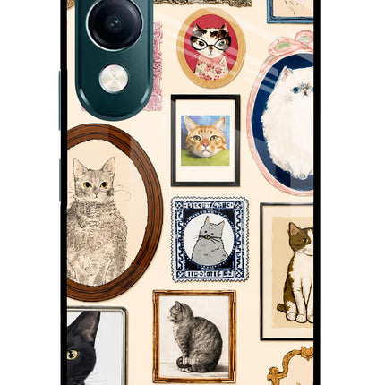 Mirror Cats iQOO Z10 Lite 5G Glass Case Back Cover by Casekaro