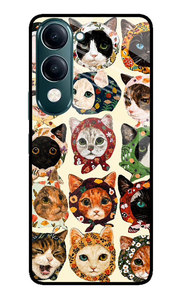 Cool Cat iQOO Z10 Lite 5G Glass Case Back Cover by Casekaro